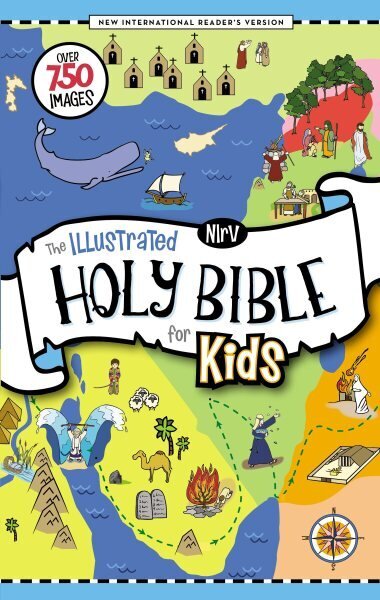 NIrV, The Illustrated Holy Bible for Kids, Hardcover, Full Color, Comfort Print: Over 750 Images hind ja info | Väikelaste raamatud | kaup24.ee