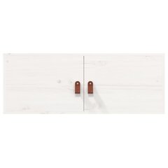 vidaXL seinakapid, 2 tk, valge, 80x30x30 cm, männipuit hind ja info | Elutoa väikesed kapid | kaup24.ee