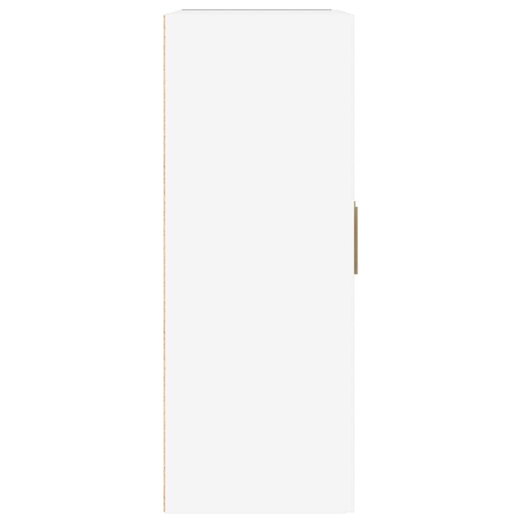 vidaXL seinakapp, kõrgläikega valge, 69,5 x 32,5 x 90 cm, tehispuit hind ja info | Elutoa väikesed kapid | kaup24.ee