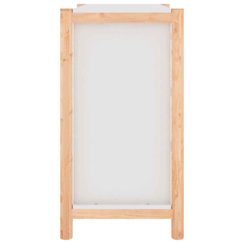 vidaXL puhvetkapp, valge, 62 x 38 x 70 cm, tehispuit hind ja info | Elutoa väikesed kapid | kaup24.ee