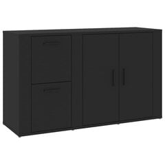 vidaXL puhvetkapp, must, 100 x 33 x 59,5 cm, tehispuit hind ja info | Elutoa väikesed kapid | kaup24.ee