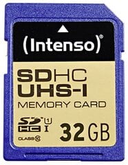 Карта памяти Intenso SDHC UHS-I 32GB CL10 цена и информация | Карты памяти | kaup24.ee