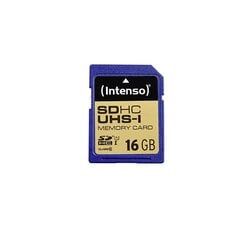 Mälukaart Intenso SDHC UHS-I 16GB CL10 цена и информация | Карты памяти | kaup24.ee