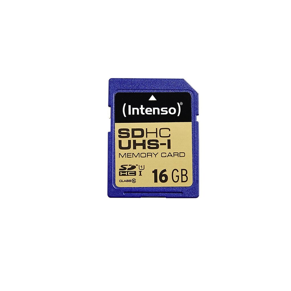 Mälukaart Intenso SDHC UHS-I 16GB CL10 hind ja info | Fotoaparaatide mälukaardid | kaup24.ee