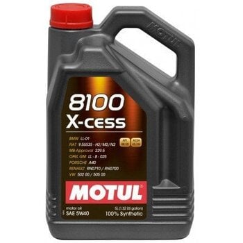 Õli MOTUL 8100 X-CESS 5W40 5L hind ja info | Mootoriõlid | kaup24.ee