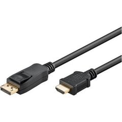 Кабель Goobay 51956 DisplayPort / HDMI 1.2, позолоченный, 1 м цена и информация | Кабели и провода | kaup24.ee