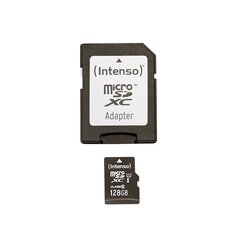 MEMORY MICRO SDXC 128GB UHS-I/W/ADAPTER 3423491 INTENSO цена и информация | Карты памяти | kaup24.ee