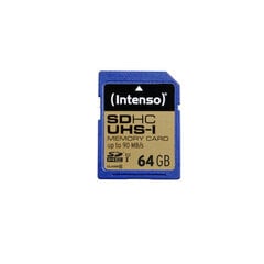 Карта памяти Intenso SDXC 64GB CL10 цена и информация | Карты памяти | kaup24.ee