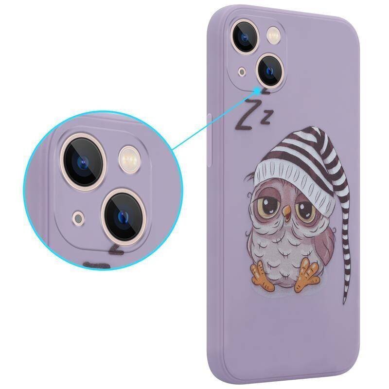 Samsung Galaxy S21 FE - Owl Sleepy, lilla цена и информация | Telefoni kaaned, ümbrised | kaup24.ee