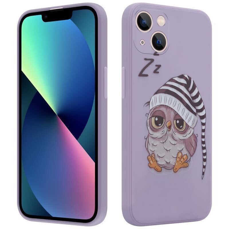 Samsung Galaxy S21 FE - Owl Sleepy, lilla цена и информация | Telefoni kaaned, ümbrised | kaup24.ee