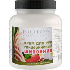 Kätekreem Bioton Cosmetics Rosehip, 500 ml цена и информация | Кремы, лосьоны для тела | kaup24.ee