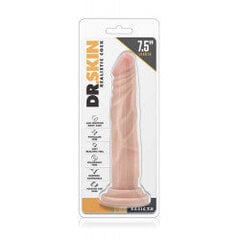 Dr Skin - realistlik dildo imemistassiga 7.5 '' - beež hind ja info | Vibraatorid | kaup24.ee