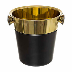 Ведро для льда 5five Party Gold Чёрный Позолоченный Нержавеющая сталь (23,5 x 21 cm) цена и информация | ДЕРЖАТЕЛЬ ДЛЯ БУМАЖНЫХ ПОЛОТЕНЕЦ BERLINGER HAUS BH-1609 | kaup24.ee