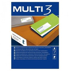 Клеи / этикетки MULTI 3 48,5 x 25,4 мм, белый, 500 листья цена и информация | Канцелярские товары | kaup24.ee