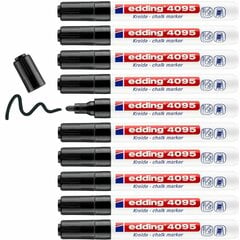 Жидкие маркеры Edding 4095 Чёрный 10 штук цена и информация | Принадлежности для рисования, лепки | kaup24.ee