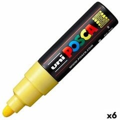 Фетр POSCA PC-7M, жёлтый, 6 шт. цена и информация | Принадлежности для рисования, лепки | kaup24.ee