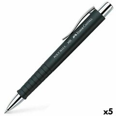 Ручка Faber-Castell Poly Ball XB, чёрный, 5 штук цена и информация | Письменные принадлежности | kaup24.ee