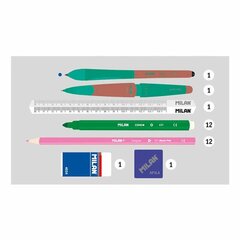 Märki Milan Copper III KIT Roosa (22,5 x 11,5 x 11 cm) цена и информация | Пеналы | kaup24.ee