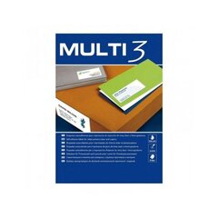 Self adhesive labels MULTI 3 105 x 42,4 mm 500 Листья цена и информация | Канцелярские товары | kaup24.ee