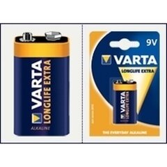 Patareid Varta Longlife Extra 9 V block цена и информация | Батарейки | kaup24.ee