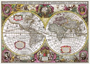 Головоломка «Карта мира», Trefl, 2000 ч. цена и информация | Пазлы | kaup24.ee