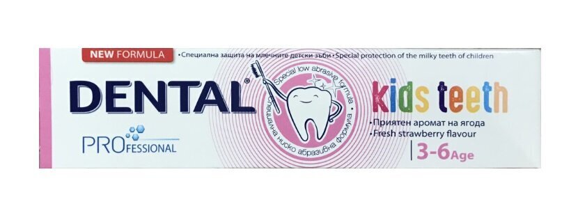Hambapasta lastele Dental Pro Kids, 3-6 aastat, 50 ml hind ja info | Suuhügieen | kaup24.ee