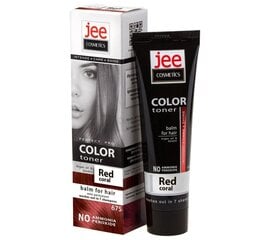 Tooniv palsam Jee Cosmetics värv 675 Red coral, 100 ml hind ja info | Juuksevärvid | kaup24.ee