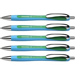 Ручка Schneider Slider Rave XB, зеленая, 5 шт. цена и информация | Письменные принадлежности | kaup24.ee