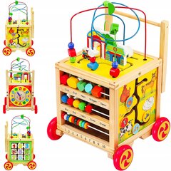 Деревянная ходунка с развивающими игрушками цена и информация | Развивающие игрушки | kaup24.ee