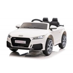 Audi TTRS ühekohaline elektriauto lastele, valge цена и информация | Электромобили для детей | kaup24.ee