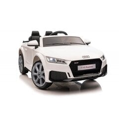 Audi TTRS ühekohaline elektriauto lastele, valge цена и информация | Электромобили для детей | kaup24.ee