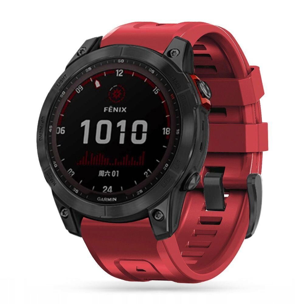 Tech Protect Iconband Garmin Fenix 5 / 6 / 6 PRO / 7 (22 mm), punane hind ja info | Nutikellade ja nutivõrude tarvikud | kaup24.ee