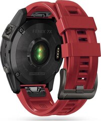 Tech Protect Iconband Garmin Fenix 5 / 6 / 6 PRO / 7 (22 mm), punane цена и информация | Аксессуары для смарт-часов и браслетов | kaup24.ee