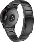 Tech Protect Steelband Garmin Fenix 3 / 5X / 3HR / 5X PLUS / 6X / 6X PRO / 7X (26mm), must цена и информация | Nutikellade ja nutivõrude tarvikud | kaup24.ee