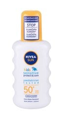 Pihustatav kaitsekreem lastele Nivea Sun Kids Protect & Sensitive SPF50+ 200 ml hind ja info | Laste ja ema kosmeetika | kaup24.ee