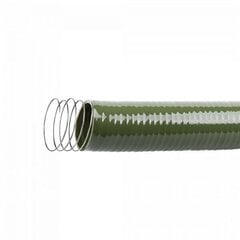 Voolik Bradas Suction-FLEX koos terasest spiraaliga, 25 mm, 6 m, roheline hind ja info | Kastekannud, voolikud, niisutus | kaup24.ee