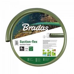 Voolik Bradas Suction-FLEX koos terasest spiraaliga, 25 mm, 6 m, roheline цена и информация | Оборудование для полива | kaup24.ee