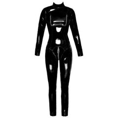 Vinyl Jumpsuit Black L hind ja info | Naiste sekspesu | kaup24.ee