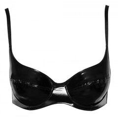 Vinyl Bra black 80C hind ja info | Naiste sekspesu | kaup24.ee