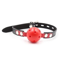 Шарик-кляп Ball Gag Breathable Black/Red цена и информация | БДСМ и фетиш | kaup24.ee