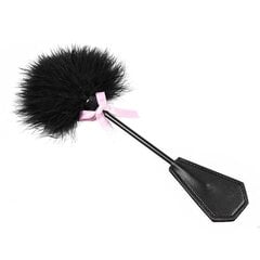 Feather Tickler and Paddle 2 in 1 29 cm Black цена и информация | БДСМ и фетиш | kaup24.ee