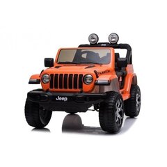 Laste kahekohaline auto Jeep Rubicon 4x4, oranž hind ja info | Laste elektriautod | kaup24.ee