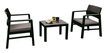 Õuemööblikomplekt KRAKA: laud ja 2 tooli, hall hind ja info | Aiamööbli komplektid | kaup24.ee