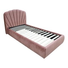 Кровать EVA 90x200cm, старый розовый бархат цена и информация | Кровати | kaup24.ee