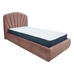 Кровать EVA 90x200cm, старый розовый бархат цена и информация | Кровати | kaup24.ee