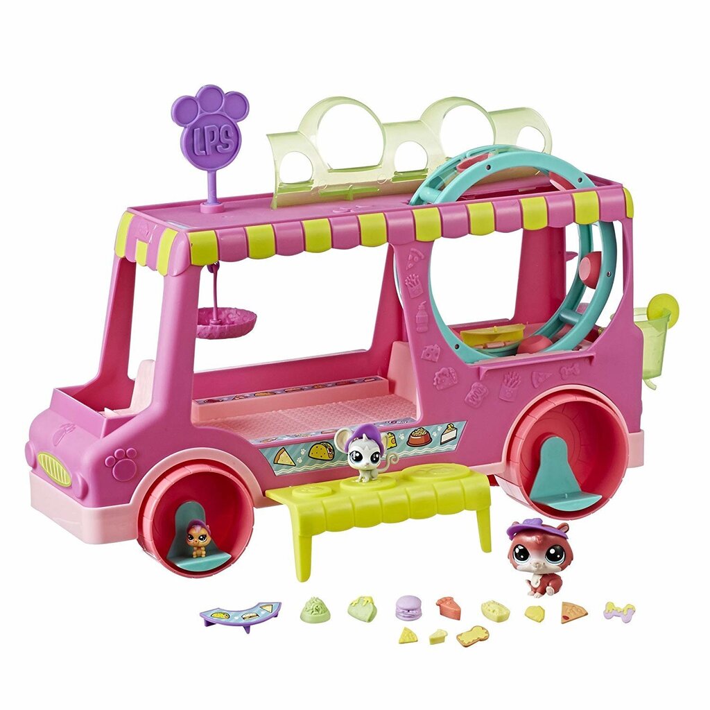 Toiduauto figuuridega Hasbro Littlest Pet Shop цена и информация | Tüdrukute mänguasjad | kaup24.ee