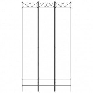 vidaXL 3 paneeliga ruumijagaja, valge, 120x220 cm, kangas hind ja info | Sirmid ja vaheseinad | kaup24.ee