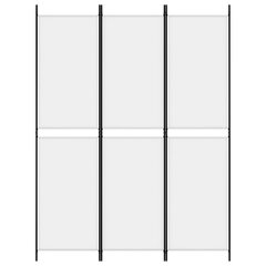 vidaXL 3 paneeliga ruumijagaja, valge, 150 x 200 cm, kangas hind ja info | Sirmid ja vaheseinad | kaup24.ee