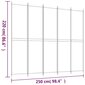 vidaXL 5 paneeliga ruumijagaja, pruun, 250 x 220 cm, kangas цена и информация | Sirmid ja vaheseinad | kaup24.ee