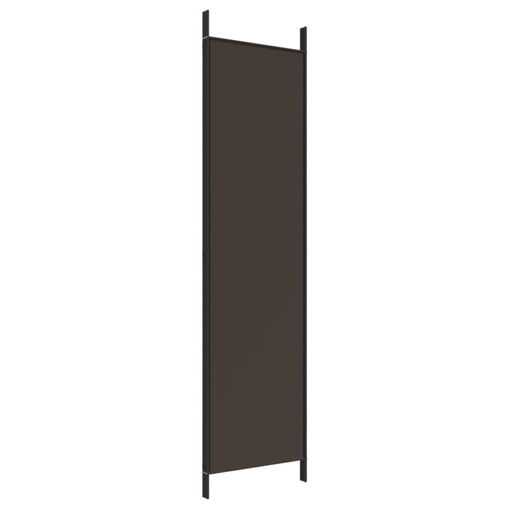 vidaXL 3 paneeliga ruumijagaja, pruun, 150 x 200 cm, kangas hind ja info | Sirmid ja vaheseinad | kaup24.ee